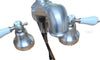 Gnutti Sebastiano & Figli Spa 5135-6 Victorian Lav Faucet Low Spout with Porcelain-Type lever Handles SN