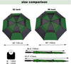 MRTLLOA Extra Large Golf Umbrella, 62 Inch Automatic Open, Oversize Double Canopy Vented Windproof Waterproof Sports Umbrellas for Rain