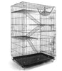 iMounTEK 4-Tier DIY Metal Cat Cage Playpen Enclosure Black