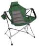 Swing Chair Lounger Wide Seat with Adjustable Backrest, Green