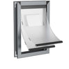 Aluminum Dog Door for Door Mount with Two Magnetic Flaps X-Large/Gray