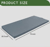 Portable Camping Mattress Sleep Pad 35.5in X 75in for Adults Twin Grey