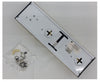 GE 13" Halogen Thin Line Direct Wire 2 Lamp Light Fixture with Brass Finish