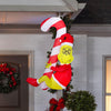 Dr. Seuss 4.5FT Hanging Grinch on a Candy Cane Holiday Inflatable