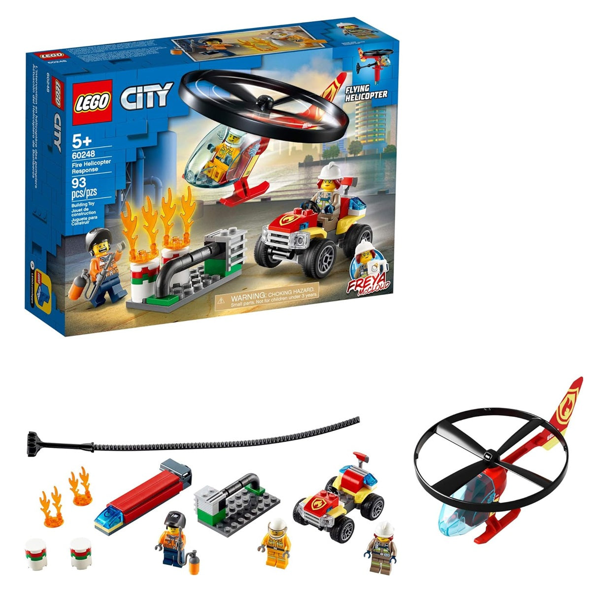 LEGO CITY 60248 Fire Helicopter Response 93-pieces