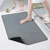 Yancrop 24inx 35in Non-Slip Rubber Bath Mats for Bathroom Grey