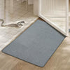 Yancrop 24inx 35in Non-Slip Rubber Bath Mats for Bathroom Grey