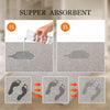 Yancrop 24inx 35in Non-Slip Rubber Bath Mats for Bathroom Khaki
