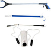 Long Shoe Horn, Grabber Reacher Tool, Sock Aid Device, and Sock Puller Aid Bundle