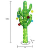 Holiday Living 4.5 foot LED Christmas Cactus with Ornaments Yard Decoration