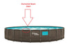 Replacement Horizontal Beam for Summer Waves 26ft X 52in Crystal Vue Elite Pool