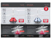 Propel Hovermaxx II Magic Hand Controlled UFO 2 Pack Red Silver