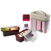 Lock&Lock Rectangular BPA Free 3-Piece Lunch Box Set w/ Insulated Cup