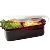Lock&Lock Rectangular BPA Free 3-Piece Lunch Box Set w/ Insulated Cup