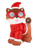 Gemmy Fuzzy Plush Pomeranian Dog in Santa Suit & Sunglasses Christmas Inflatable