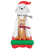 Gemmy 5FT LED Two Dogs in Sleigh Scene Inflatable