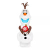 Disney Frozen 4ft X 1.5ft LED Olaf with Red Ornament Christmas Inflatable