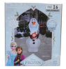 Disney Frozen 4ft X 1.5ft LED Olaf with Red Ornament Christmas Inflatable