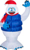 Gemmy Pre-Lit Bumble in Blue Puffer Vest Christmas Inflatable 6.5ft H x 3.8ft W