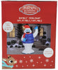 Gemmy Pre-Lit Bumble in Blue Puffer Vest Christmas Inflatable 6.5ft H x 3.8ft W