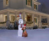 6FT LED Snowman with Bunny and Dog Christmas Inflatable