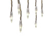GE StayBright 150-Count LED Constant Warm White Icicle Lights with White Wire