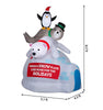 Gemmy 6.5-FT Lighted Igloo Scene with Bear, Penguin & Walrus Christmas Inflatable