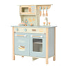 Play Kitchen Wooden Playset for Toddlers with Cookware Accessories