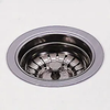 Franke 900SN Stainless Steel Kitchen Sink Drain Basket Strainer, Satin Nickel
