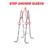 Replacement 12630 Step Anchor Sleeve for Intex Ladders in Gray 36in, 42in, 48in