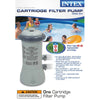 Intex Krystal Clear Cartridge Filter Pump for Above Ground Pools, 530 GPH Pump Flow Rate, 110-120V with GFCI