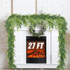 Sosation 27-feet Real Touch Cypress Artificial Christmas Garland