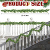 Sosation 27-feet Real Touch Cypress Artificial Christmas Garland