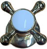 Jado Cross Handle 865/708/167 Plain wall Valve Trim Diamond Ultra Brass