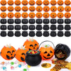 Jenaai 60 Pcs Mini Halloween Pumpkins and Cauldrons