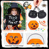 Jenaai 60 Pcs Mini Halloween Pumpkins and Cauldrons