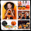 Jenaai 60 Pcs Mini Halloween Pumpkins and Cauldrons