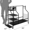 Golf Storage Garage Organizer with Extra Putter Stand Black