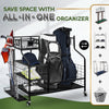 Golf Storage Garage Organizer with Extra Putter Stand Black