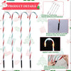 Treela 12-Piece 36-inch Christmas Candy Cane Lights Pathway Markers White
