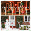 Treela 12-Piece 36-inch Christmas Candy Cane Lights Pathway Markers White