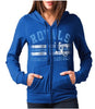 MLB Kansas City Royals Women's Fleece Zip Up Graphic Hoodie, Small