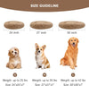 30 inch Round Calming Pet Bed for Large Dogs & Cat Under 42lbs Khaki