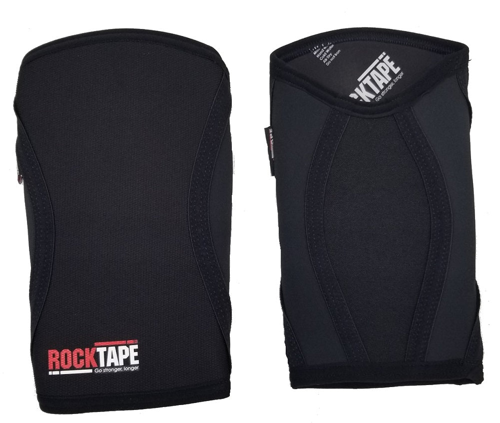 RockTape Assassins Knee Sleeves 7mm Thick (2 Sleeves) Black X-Large