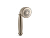 Kohler K-10343-BV Kelston Single-Function Handshower, Vibrant Brushed Bronze