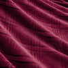 Korbliss Oversized Super Soft Cozy Flannel Blanket 10FT X 10FT Burgundy Red