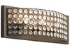 Kichler 37416 Krystal Ice 3-Light 17.8-in Olde Bronze Rectangle Vanity Light