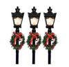GE StayBright 3-Count Flickering Lamppost Christmas Pathway Set