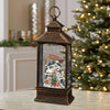 13 Inch Christmas Village Scene Lantern with LED Light