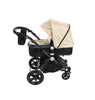 Babyroues Letour-Avant Deluxe 3-in-1 Travel System, Black Frame/Tan Leatherette